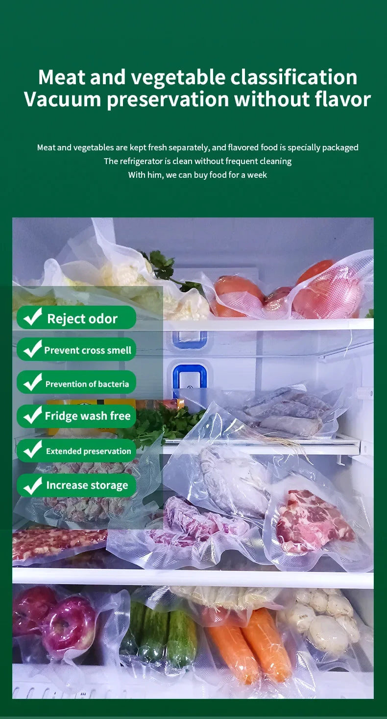 New Automatic 30cm Vacuum packaging machine Food Vacuum sealer for Dry wet soft powder Household food Storage Sealing machine