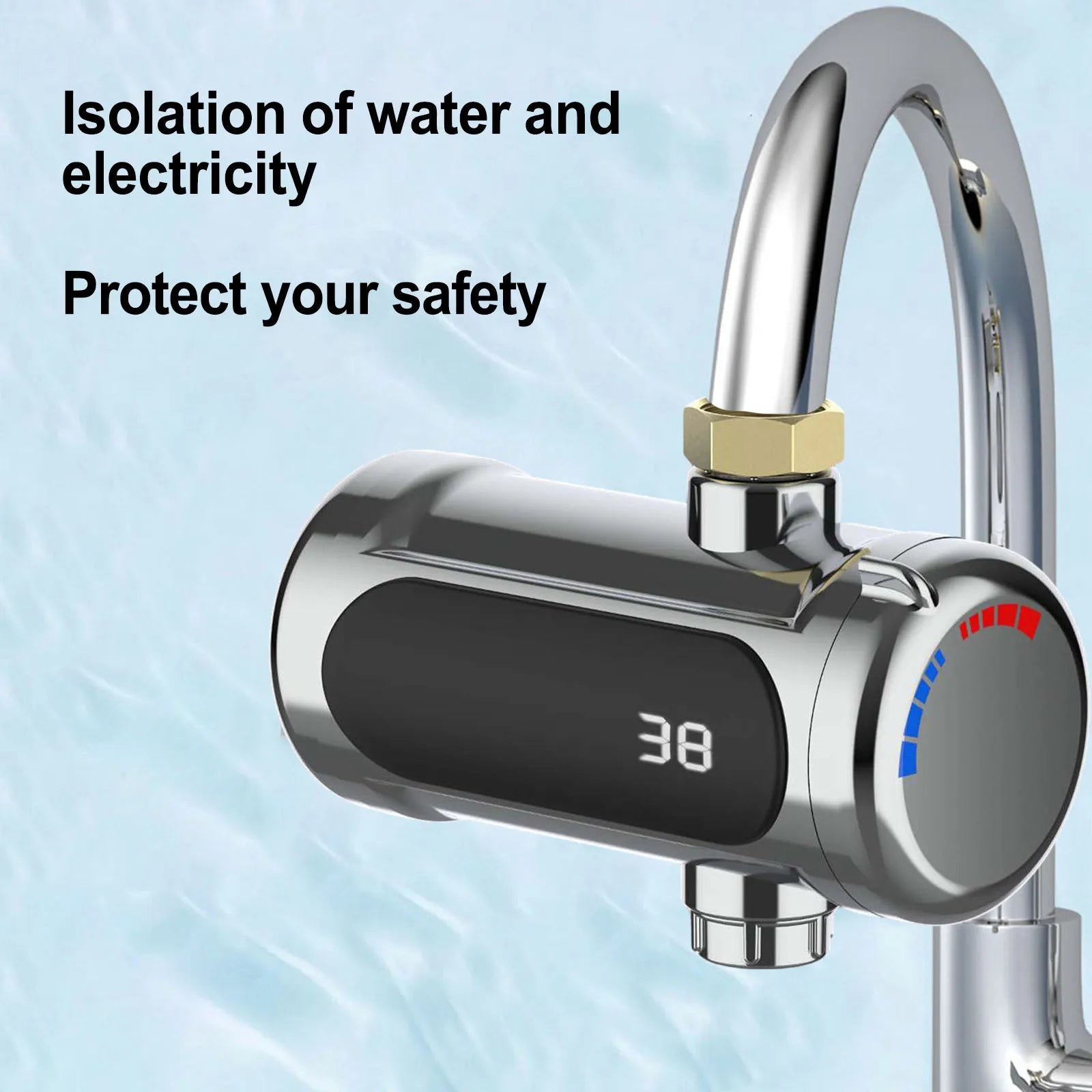 Experience instant hot water with this efficient water tap featuring an instantaneous heater and LED temperature display—saving energy while keeping you comfortable!