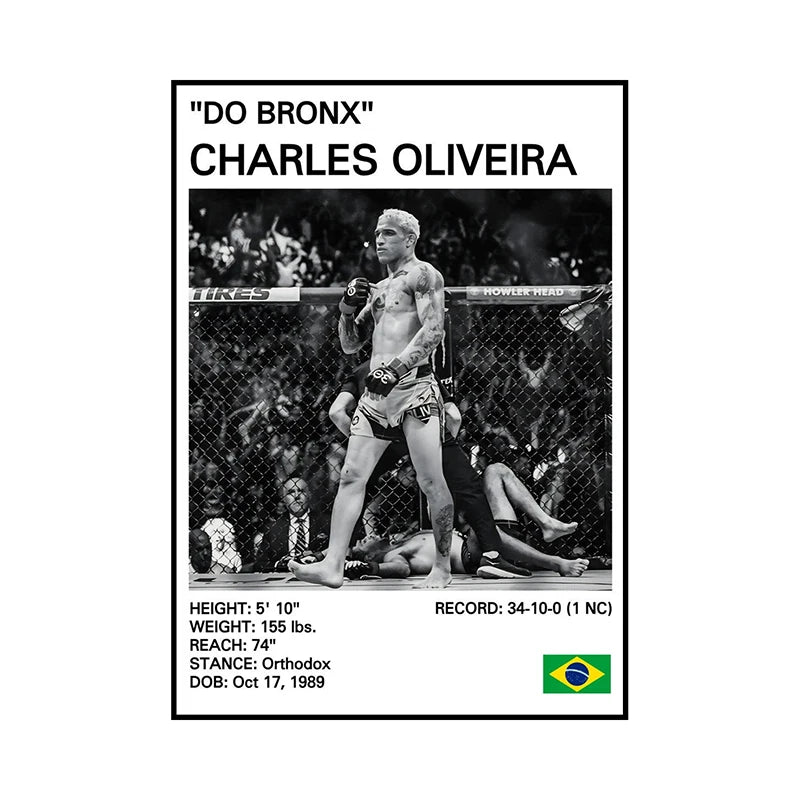 no frame Black and White Boxing Legends Canvas Poster Boxing Inspirational Canvas Painting Print Wall Art for Gym Bedroom Home