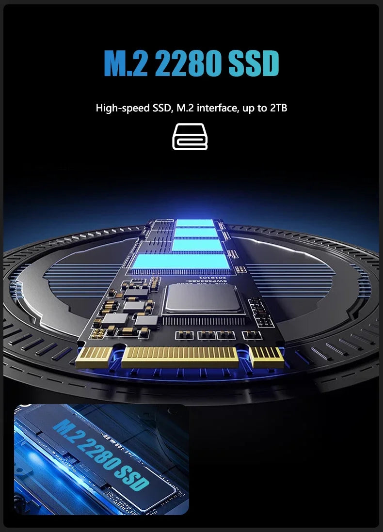 AMD Mini PC Gamer Ryzen 9 6900HX Ryzen 7 6800H ES 2xDDR5 2xLAN 2.5G NVMe USB4 WiFi6E Windows 11 Pro Desktop Mini Gaming Computer