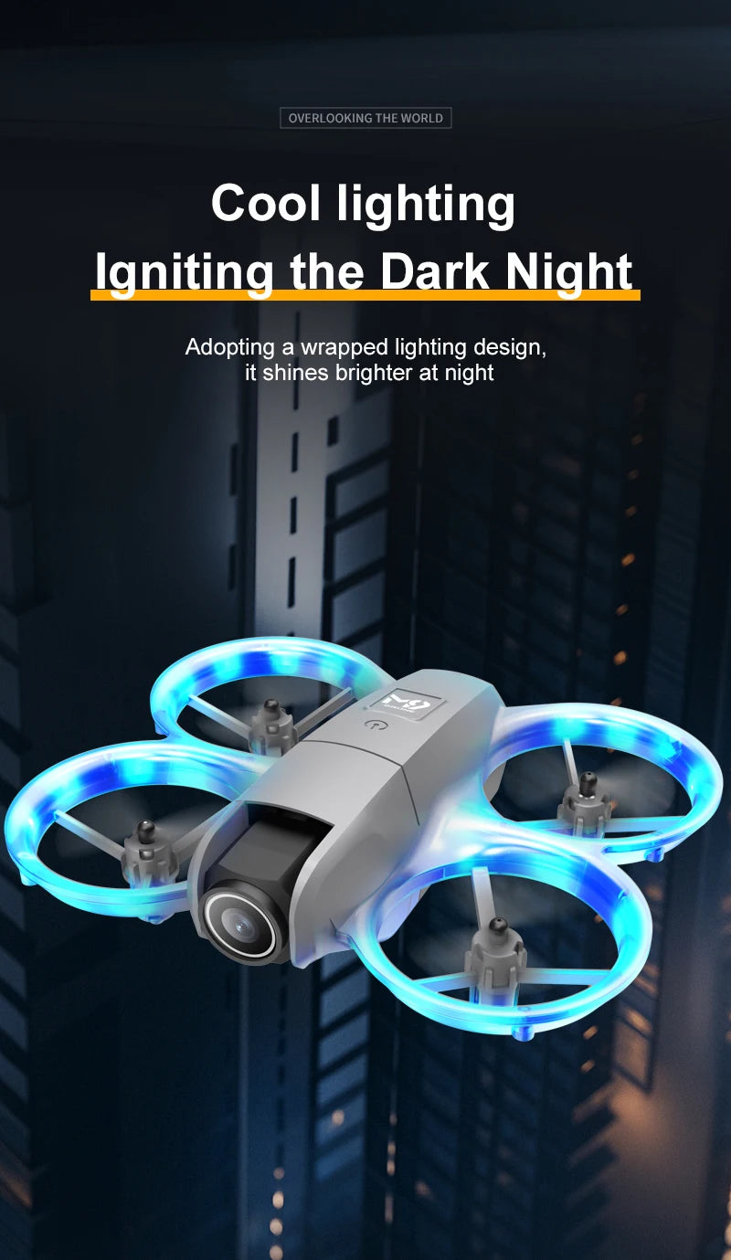 Remote-controlled drone, high-definition dual camera, intelligent positioning, 2.4-inch display screen, multiple operations