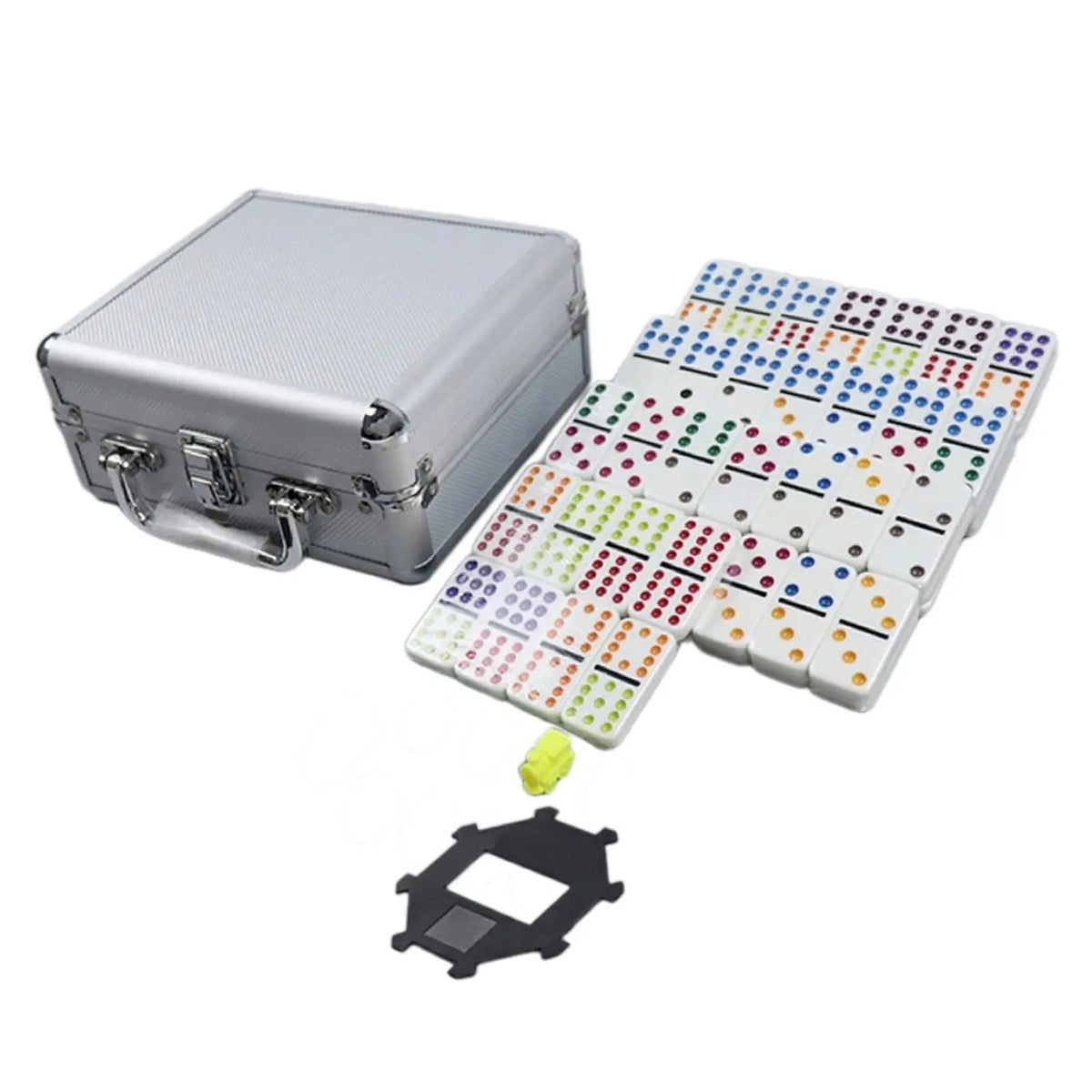Mexican Train Dominoes Set Educational Toy 91Tiles Toy Night Party Favors Set