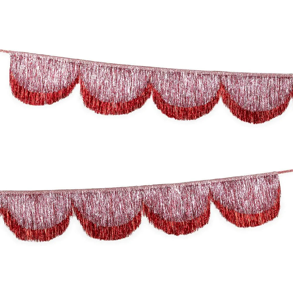 Multicolor Drizzle Garland Encryption PET Metallic Foil Fringe Thickening Background Ornament Tassel String Party Supplies