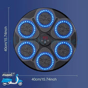 Upgrade Intelligent Music Boxing Machine for Adults & Kids, LED Display & Smart Bluetooth, Wall Mounted Boxing Trainer for Home, Indoor and Gym Use, Have Fun