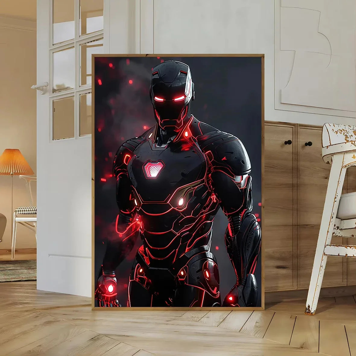 1PC frameless, Paintings Avengers Poster Print Marvel Movie Figures Decor Iron Man Wall Art Canvas Painting Superhero Kid