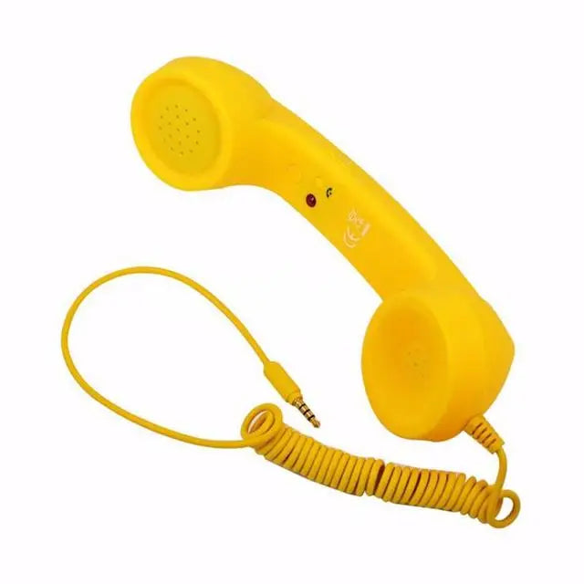 Enjoy classic style and clear conversations with this retro mobile phone handset microphone headset—combining vintage looks with modern functionality!