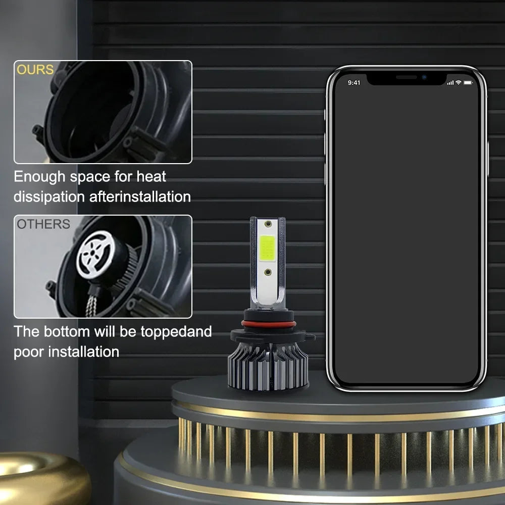 Car Headlight Bulbs 8000K 500000LM H7 H4 H1 H8 H11 LED Light H7 H11 H8 LED Fog Auto Lamp 6000K 5570 9005 9006 9012 12V Turbo 24V