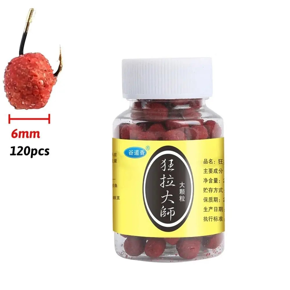 330PCS 4mm 120PCS 6mm Concentrated Fishing Lure Crankbaits Hooks Pop Ups Bait Fish Food Worm Smell Artificial Fishing Attractant