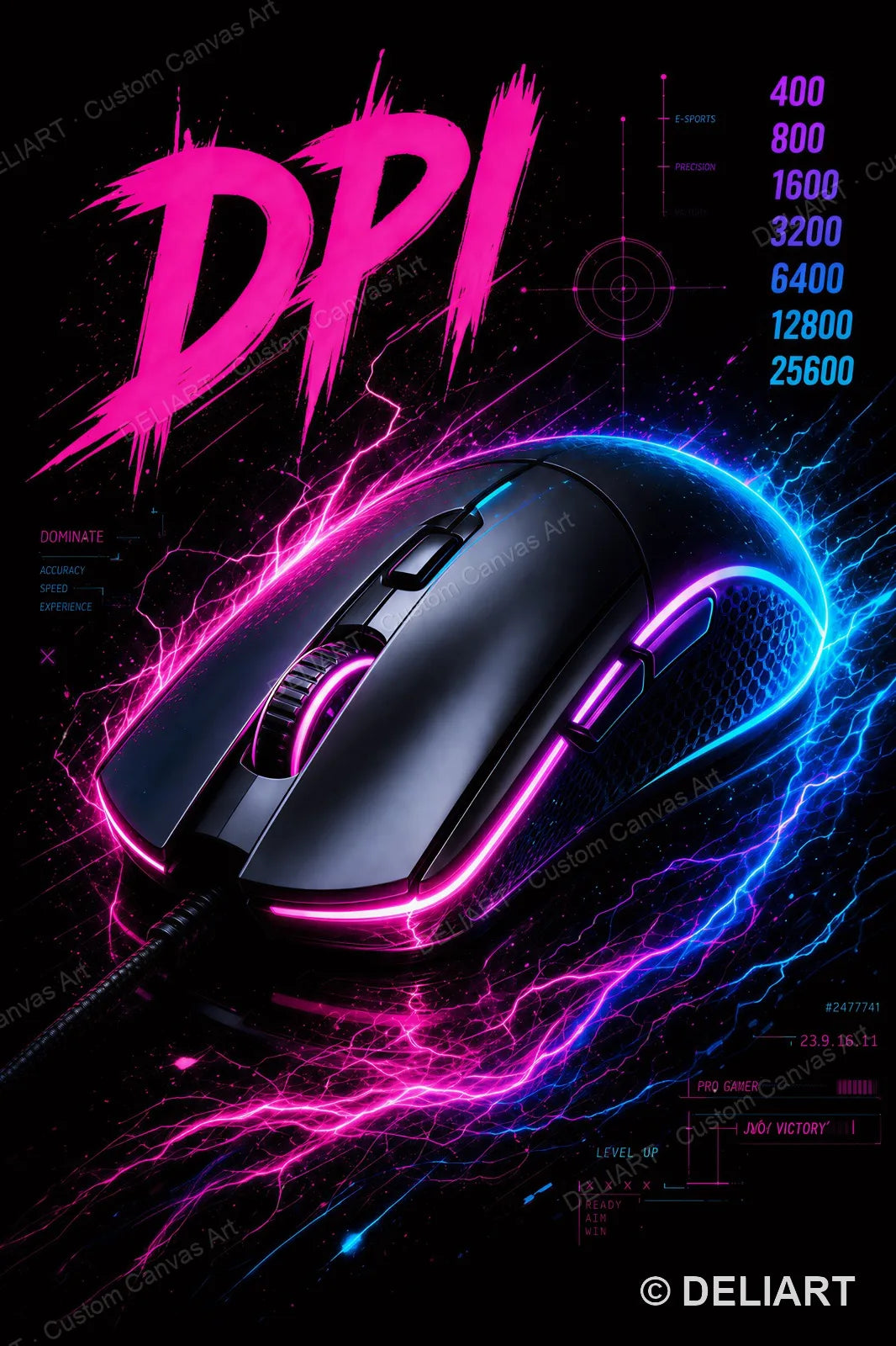 1 & 3 PCS Set Neon Gaming Posters Canvas Wall Art Print Gamepad Gamer Room Decor Esports Gift for Boys Teens Unframed