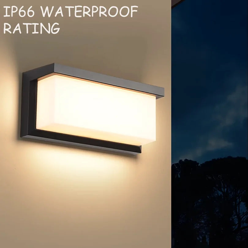 LED Outdoor Wall Light Waterproof outdoor led light Radar Motion Sensor outdoor lamp for Balcony garden lights outdoor lighting