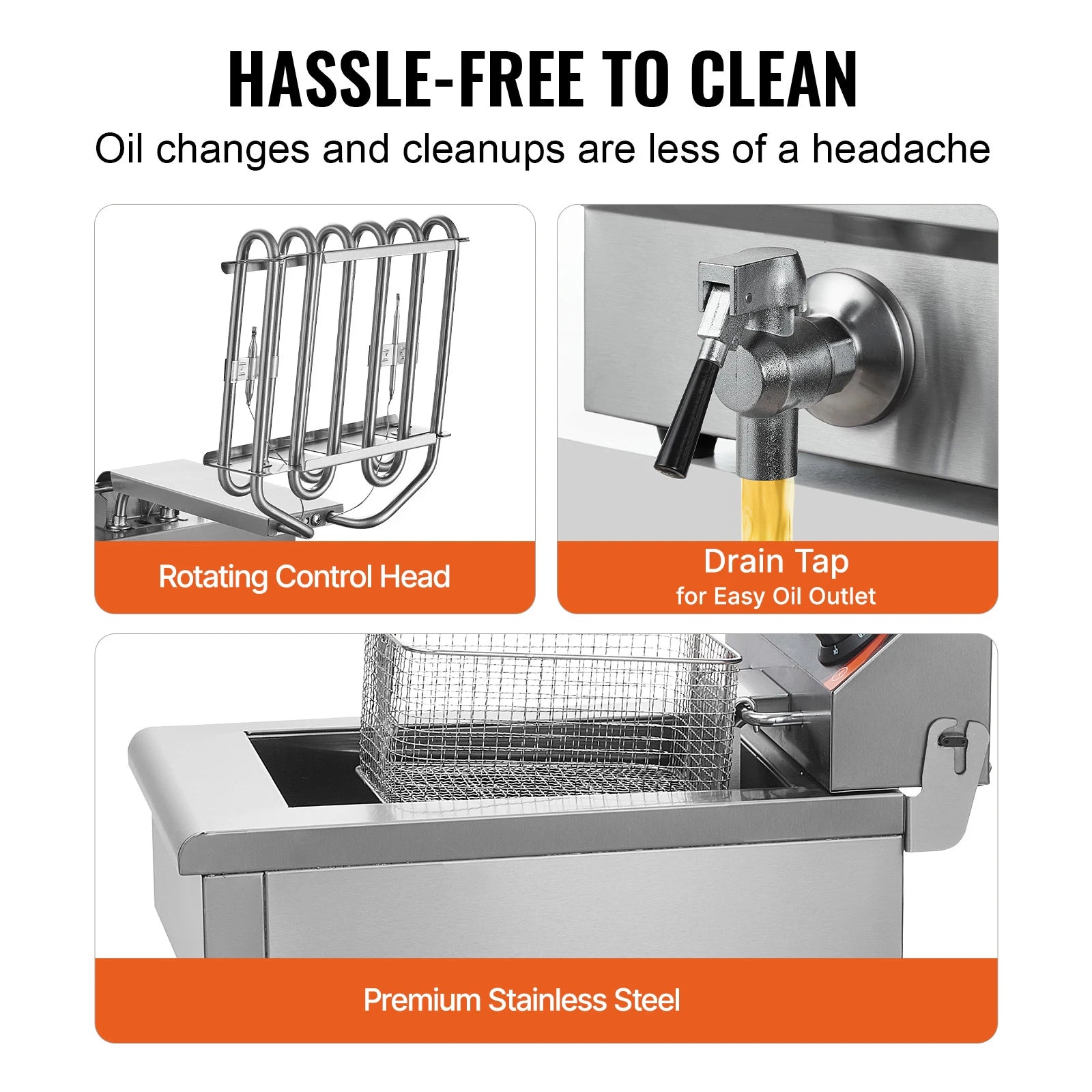 12L Electric Deep Fryer w/Dual Removable Tanks