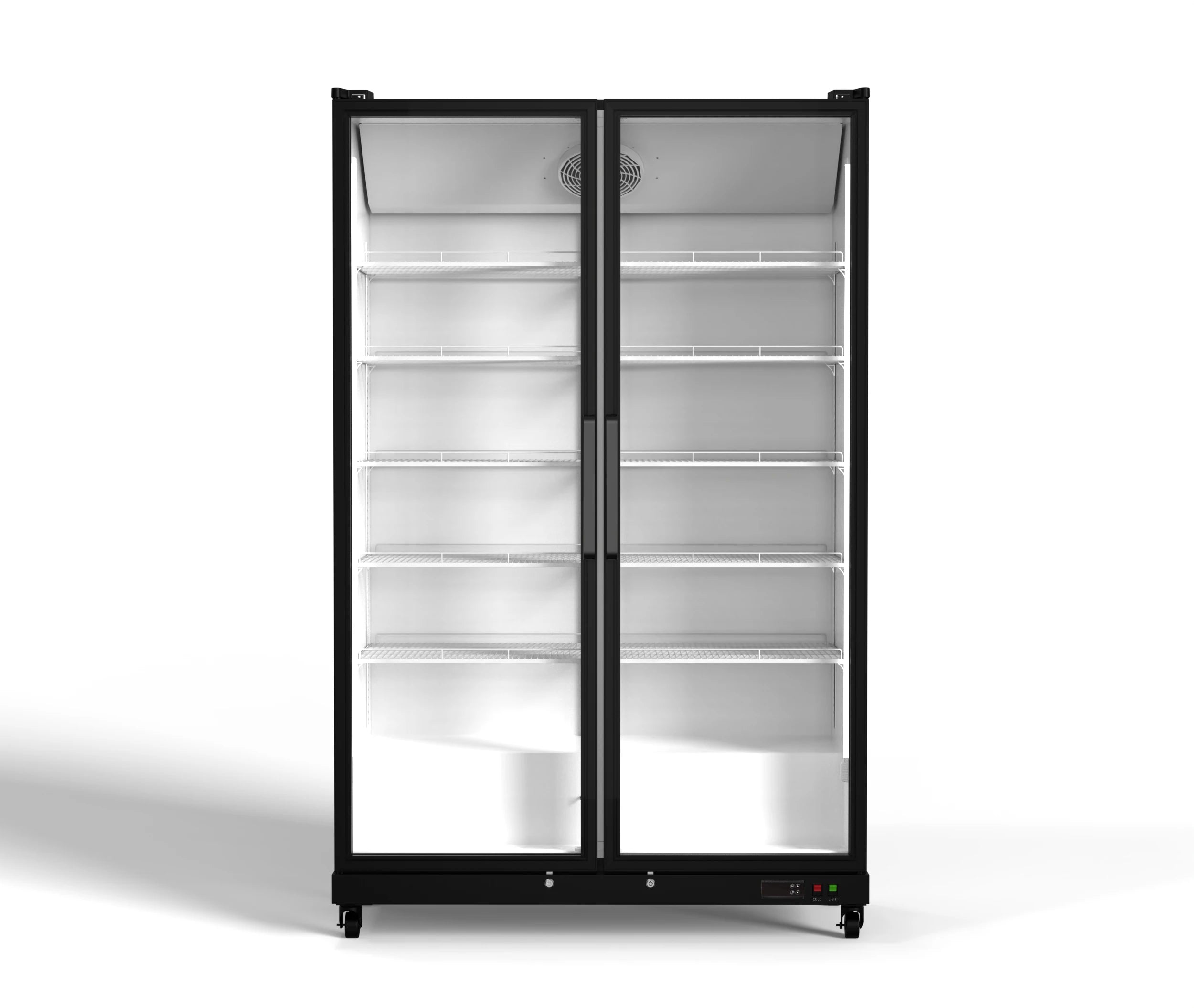 Yeego Display Beverage Refrigerator 768/1070L  27.12/37.79 Cu.ft Double-door large capacity vertical refrigerated beverage cooler For medium/large supermarkets/stores