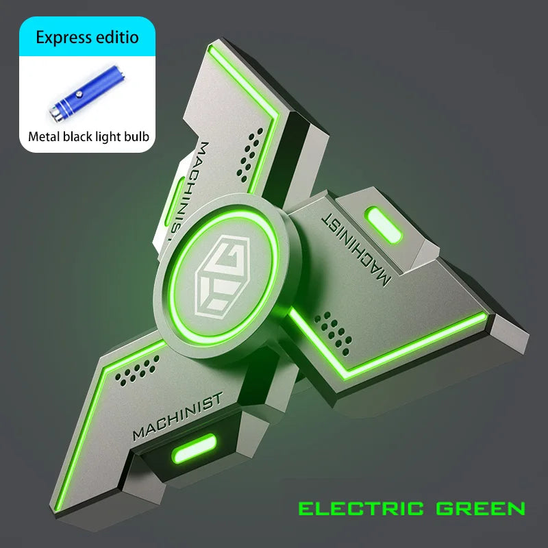 User Stress Anxiety ADHD Relief Figets Toy Fidget Spinner Metal Alloy Gyro Luminous Hand Stress Relief Toy Boy Adults Gifts