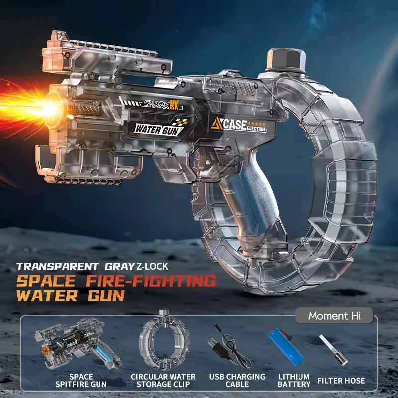 42cm Electric Water Guns for Adults High Pressure Automatic Absorb Water Watergun Summer Outdoor Beach Pool Toys for Kids Gifts