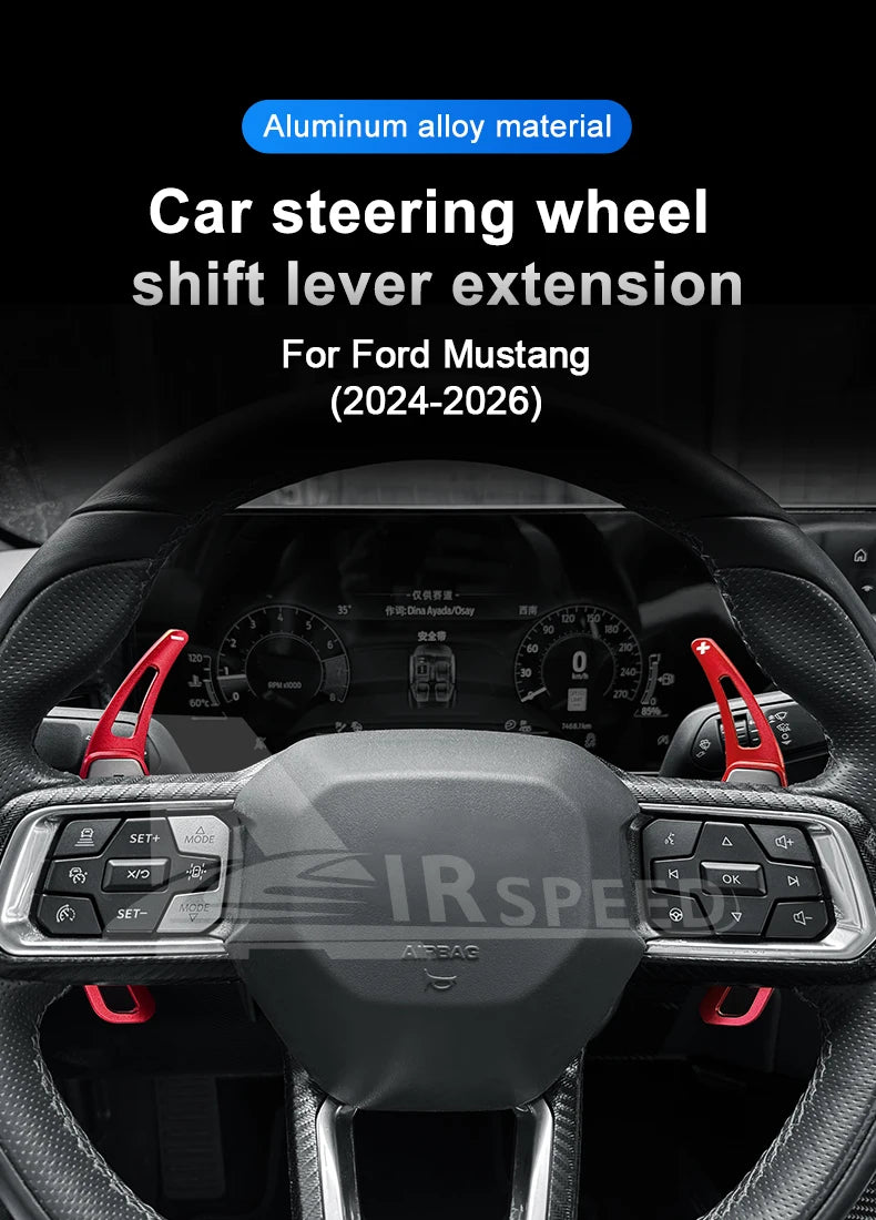 For Ford Mustang GT Dark Horse EcoBoost 2024 2025 2026 Car Steering Wheel Shift Paddle Gear Paddles DSG Extension Aluminum Alloy
