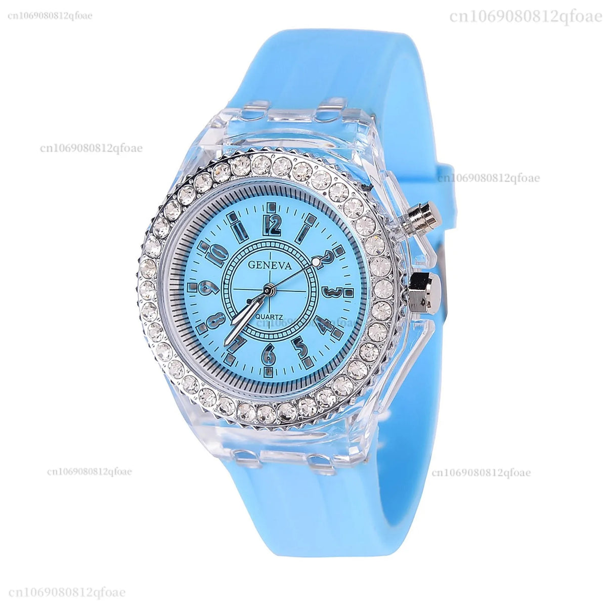 Luminous Colorful LED Luminous Watch for Male and Female Students, Fluorescent Quartz Hand for Male and Female Students