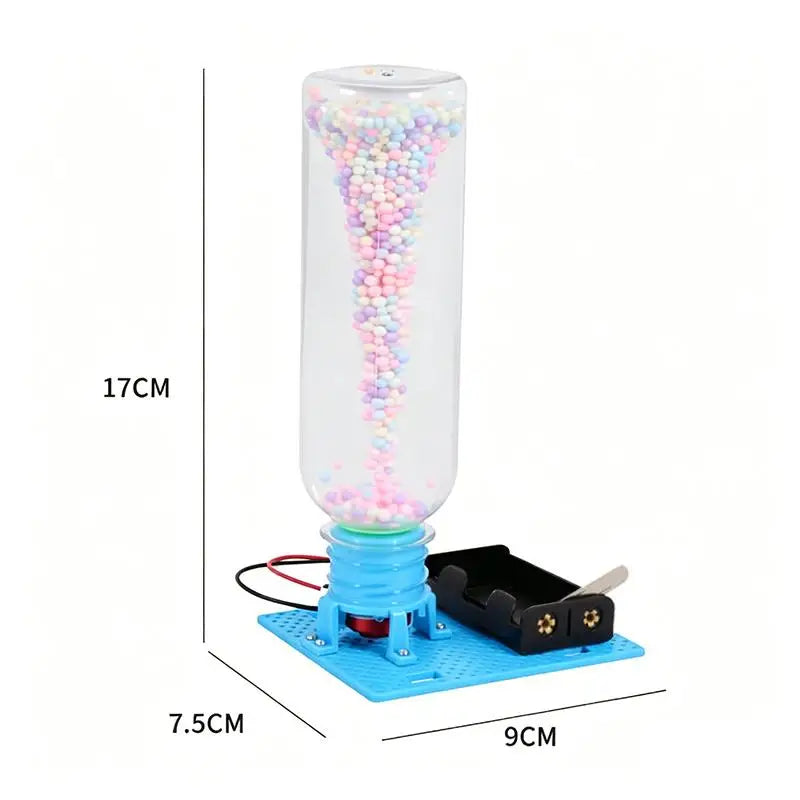 Electric Tornado Maker DIY STEM Kit Science Experiment Educational Model Desktop Decor Casual Learning Hobby Present