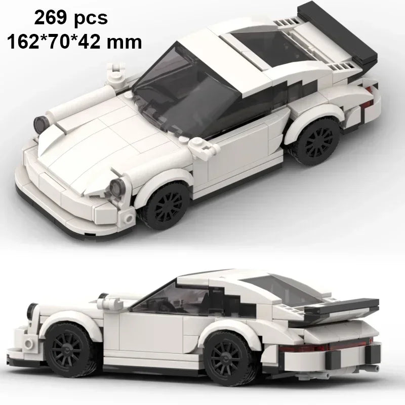 Technical Car Speed Racing Building Blocks Bricks Sets Sports Car MOC Garage City Vehicle Creative Toys For Kids