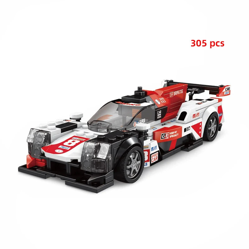 Technical Car Speed Racing Building Blocks Bricks Sets Sports Car MOC Garage City Vehicle Creative Toys For Kids
