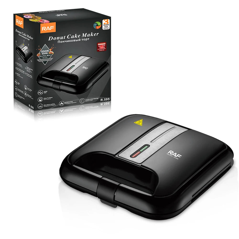 8-hole Doughnut Making Machine, Non-stick Plate Coating, Easy To Clean Suitable for Children's Desserts, Breakfast Snacks, Etc