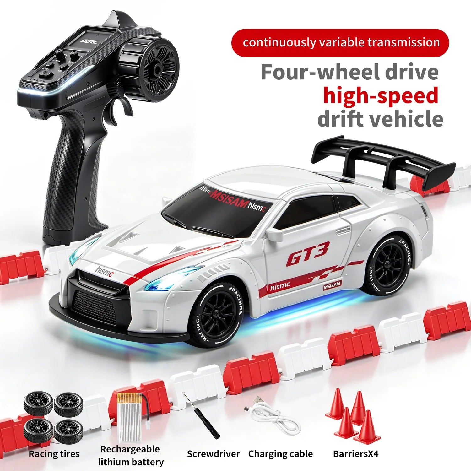 4DRC 2.4G Full Scale Mini H6 Drift Remote Control Car with APP 4WD Racing 1:43 Children Toy Car Model