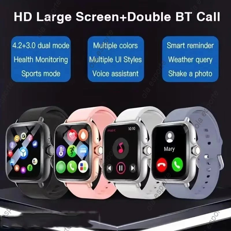Stay stylish and connected with this versatile smartwatch designed for both men and women!