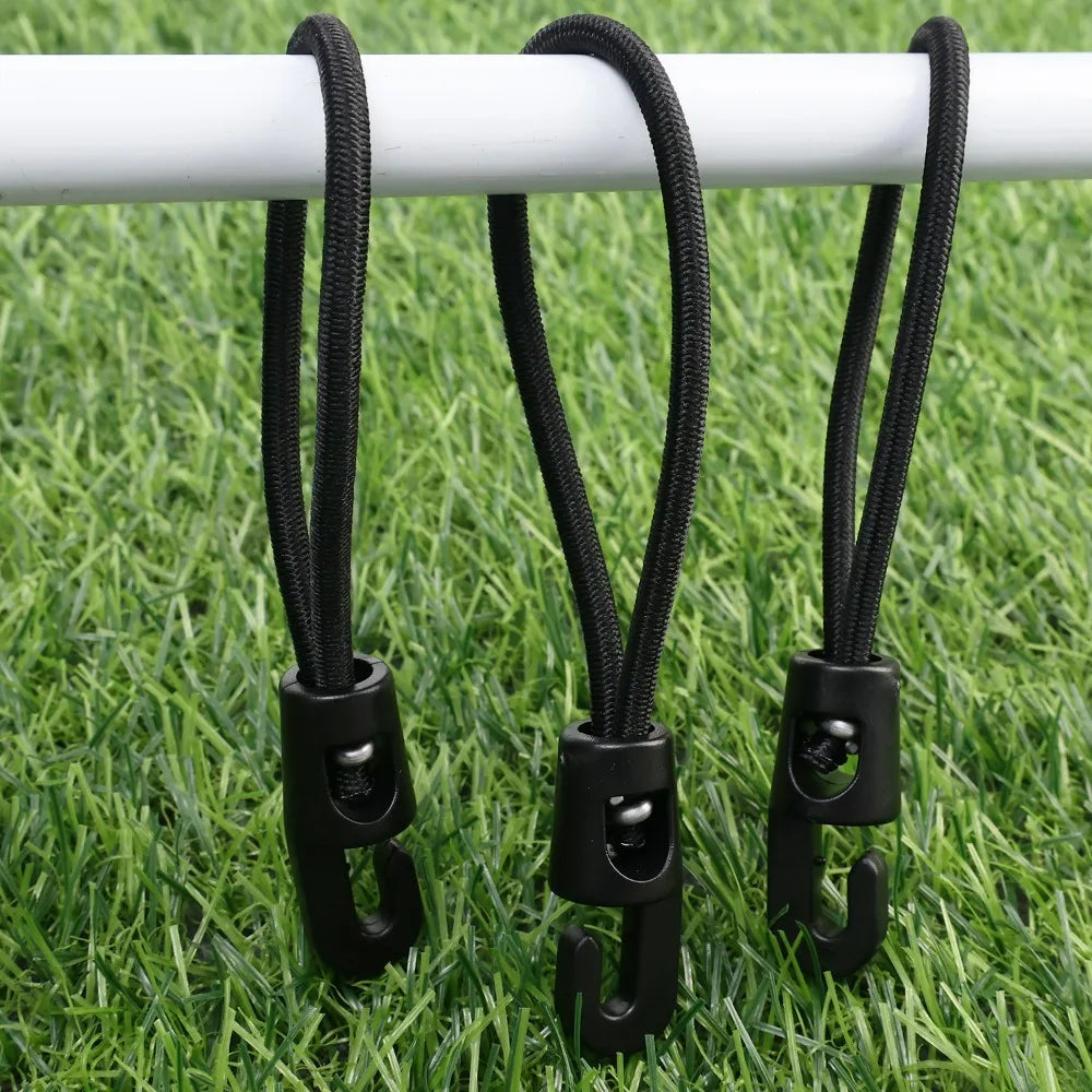 20/1pcs Elastic Strap Nylon Bungee Cord 10cm 15cm 25cm Durable Fixing Band for Flashlight Map Outdoor Backpacking Accessories