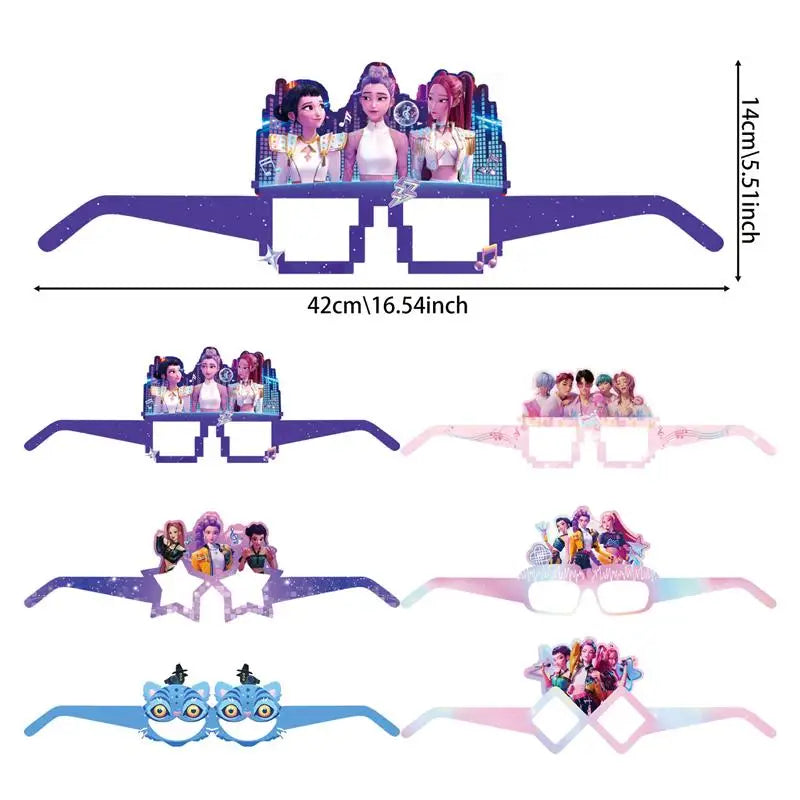 Happy Birthday Party Decoration Character Anime Tableware Plate Cup Balloon Set Banner Backdrop Gift Bag Keychain Party Supplies