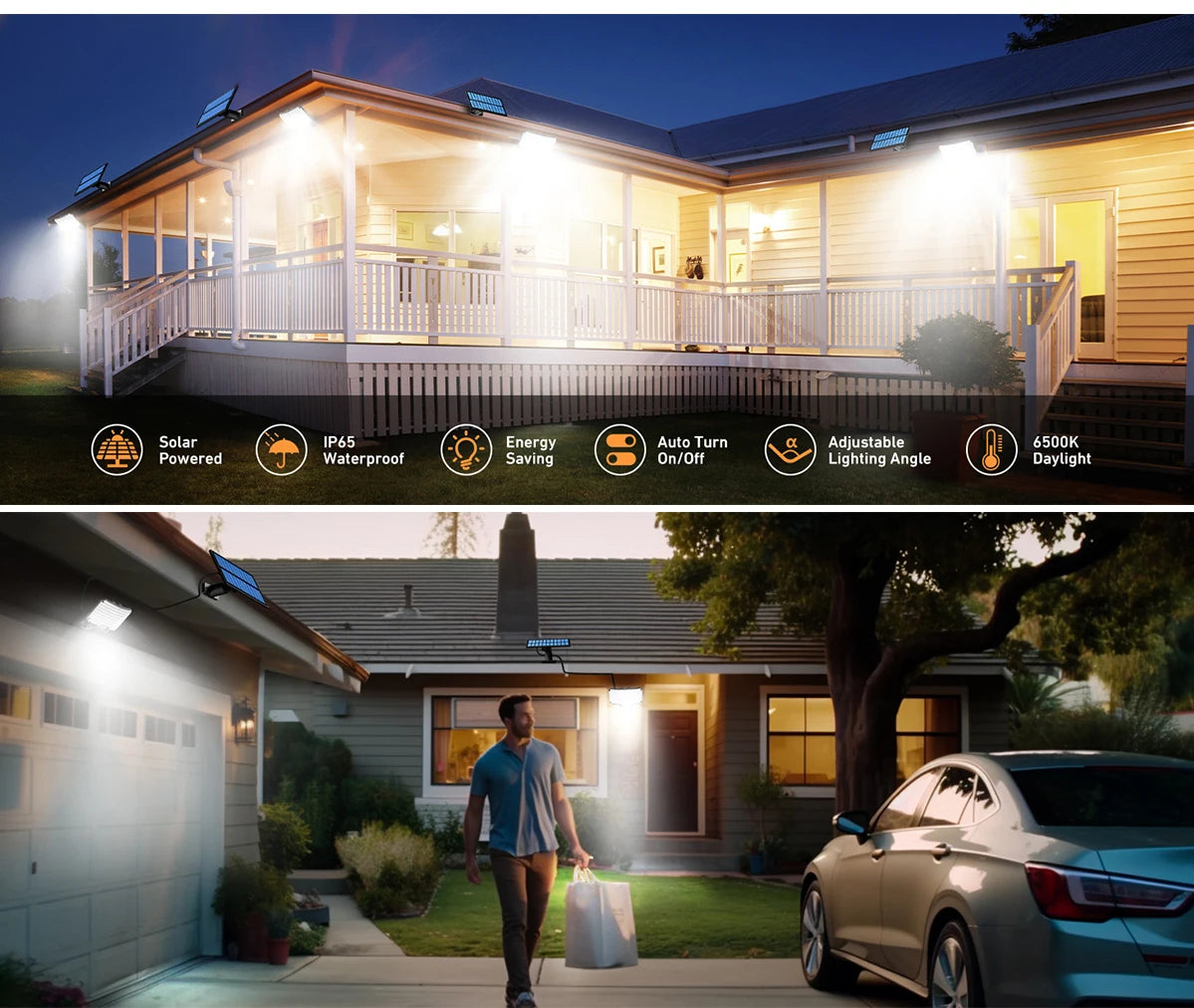 Brighten your outdoors effortlessly with these solar lights—conveniently controlled with a remote for easy on/off and mode adjustments!