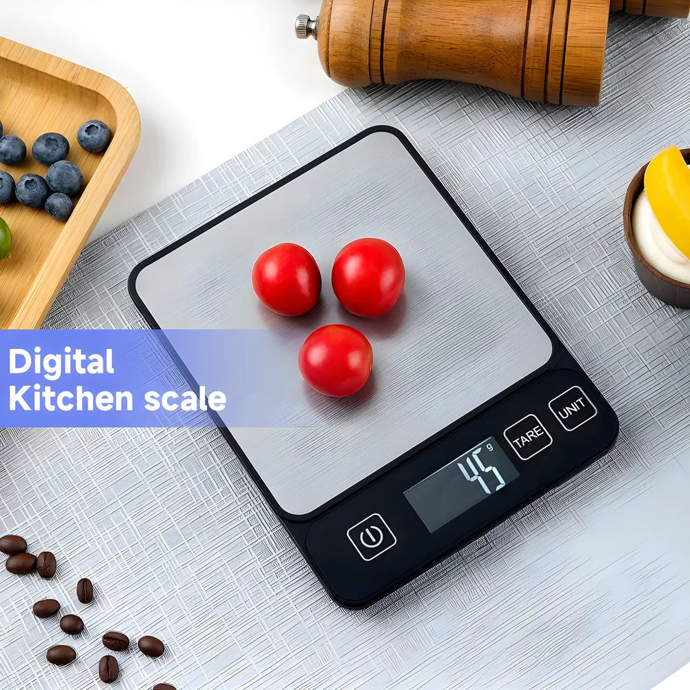 10kg Kitchen Scale LCD Digital Display Electronic Table Scale Baking Gram Weight Scales For Personal Healthy Diet Food Scale