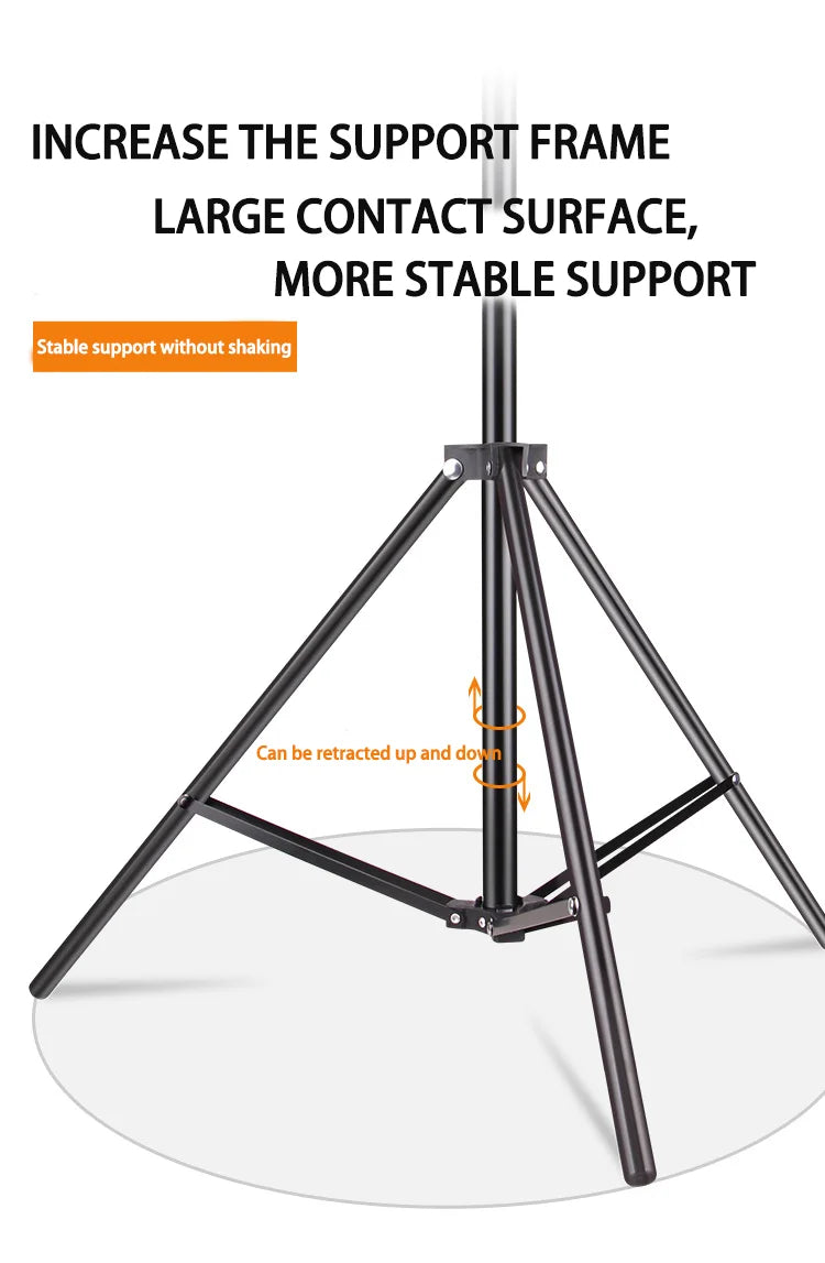 Projector stand live tripod portable photo video selfie flat-standing folding mobile phone stand triangular wholesale
