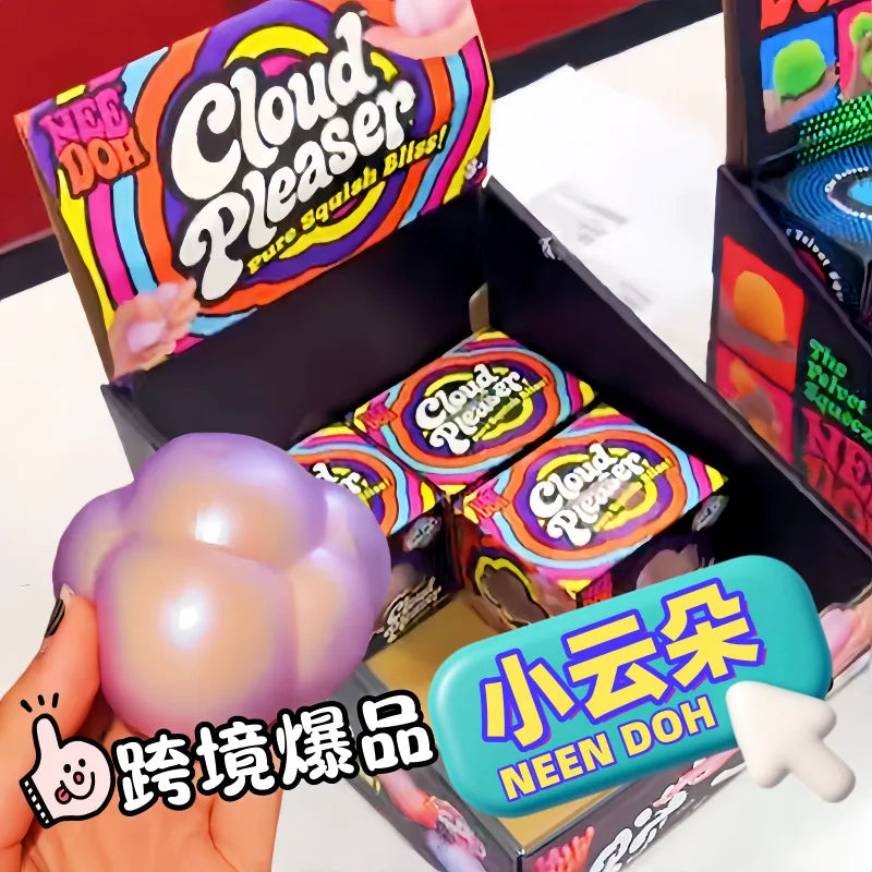 @Needoh Cloud Pleaser Slow Rising Squishy Stress Relief Squishy Cube Anti-Anxiety Squeeze Object For Focus ADHD Population