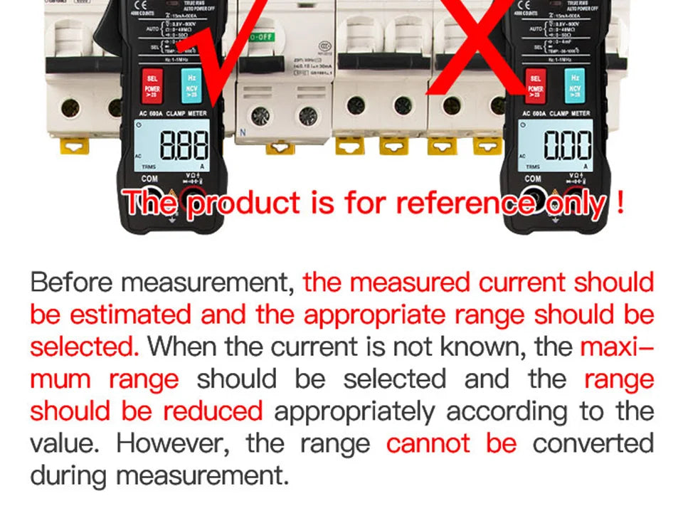 Current Clamp Meter Digital Voltage Tester