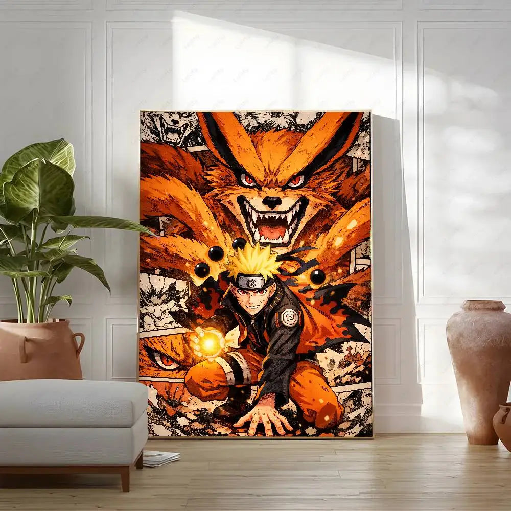 Naruto Anime Poster Rock Lee HD Canvas Wall Art Waterproof Print For Bedroom Living Room Home Decor Gift