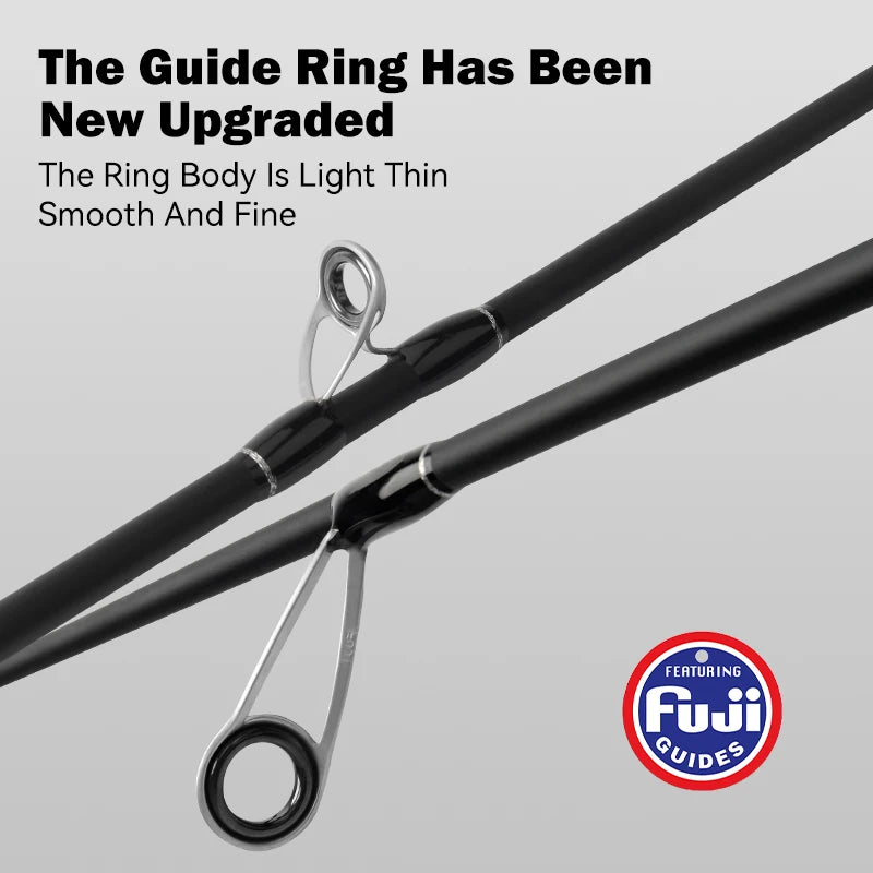 LEYDUN Black Creek Fishing Rod 2 Section Spinning Casting 1.5/1.68/1.8m Travel Rod Baitcasting Ultralight Carbon Fiber Pole Rod