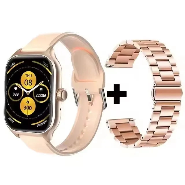 Stay connected and stylish with this versatile smartwatch compatible with both Android and iOS devices!