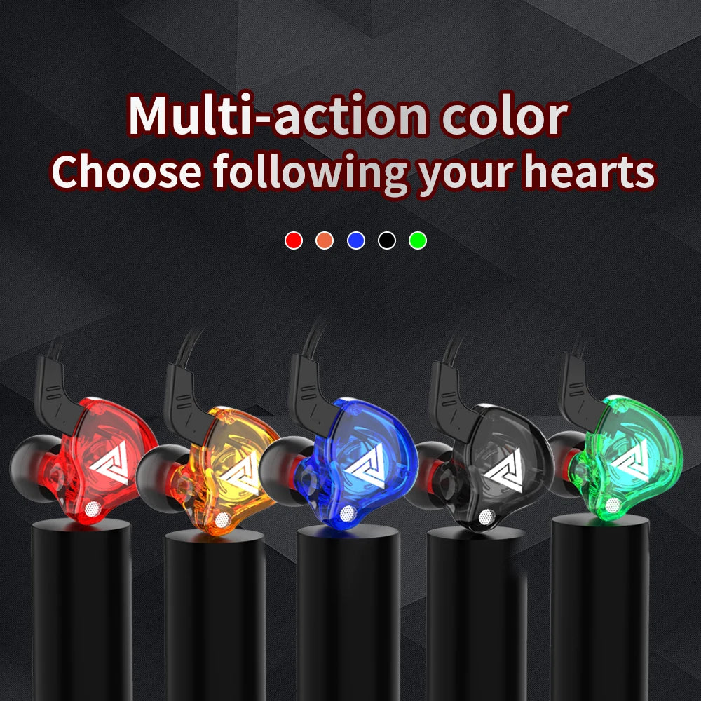 Experience immersive sound with these in-ear earphones featuring 6 dynamic driver units—offering stereo HIFI, deep subwoofer bass, a built-in mic, and perfect for sports and monitoring!