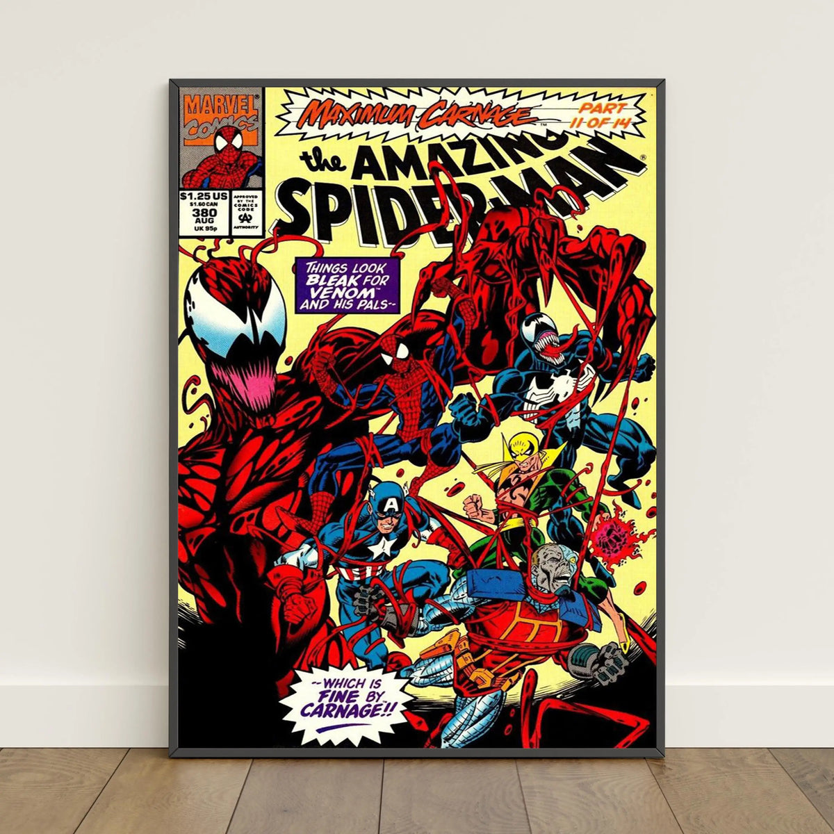 Spiderman Comic Book Covers Poster _ Peter Parker Wall Art _ Movie Canvas Print