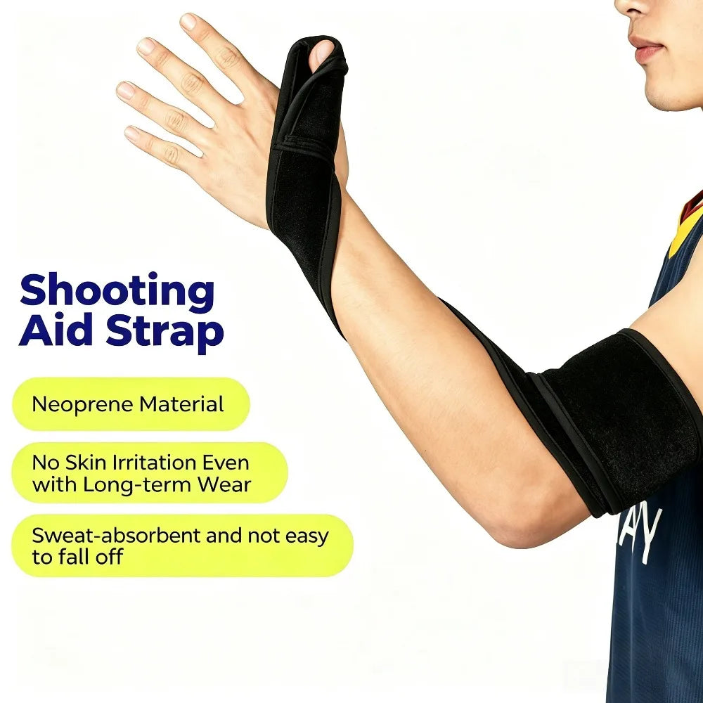 1/2Pcs Basketball Shot Trainer Straps, Adjustable Finger Sleeve Shooting Posture Corrector for Hand Form Correction