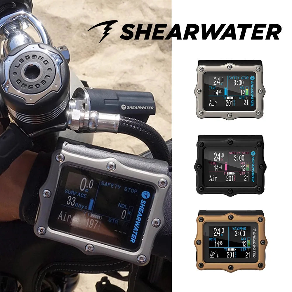 Shearwater Perdix 2 Ti Color Display Diving Computer, Chinese Language, SA & AI, Wireless Transmitter Compatible