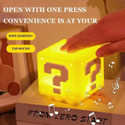 LED Question Mark Brick Night Light With Music USB Charging Desk Lamp Light Birthday X-mas Gifts