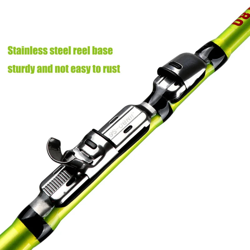 Mini Portable Rock Fishing Rod Short Section Cross-Border Exclusive Multi-Specification High Toughness 1.5-2.4m for Angling