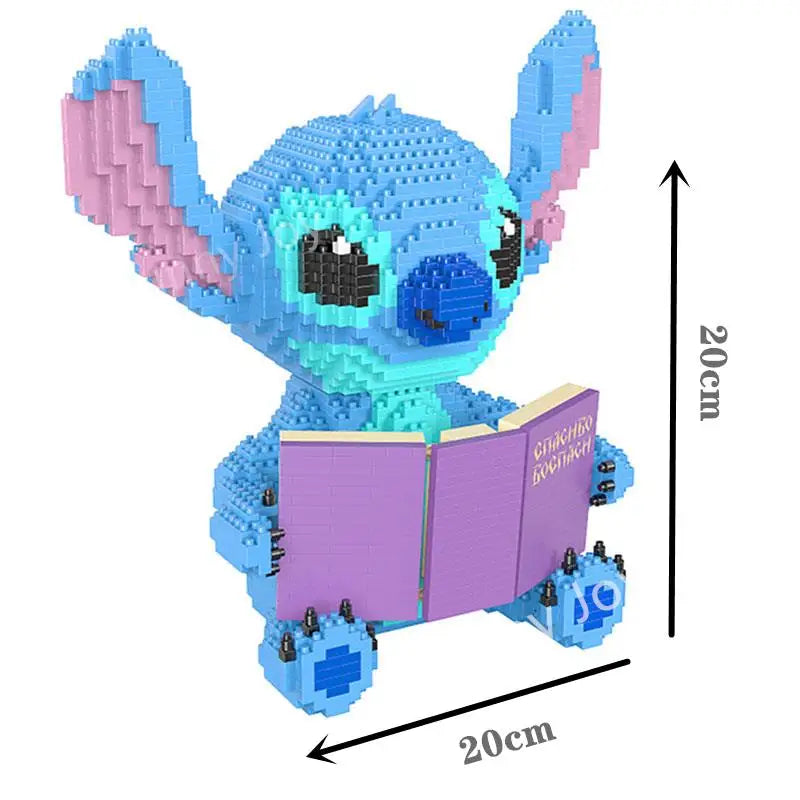 Funny Anime Figure Interstellar Stitch Blocks Small Particles Building Blocks Assembled Puzzle Block Toy Children Christmas Gift