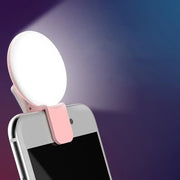 Brighten your selfies anywhere with this portable mobile phone LED selfie ring light—compact, convenient, and easy to use!