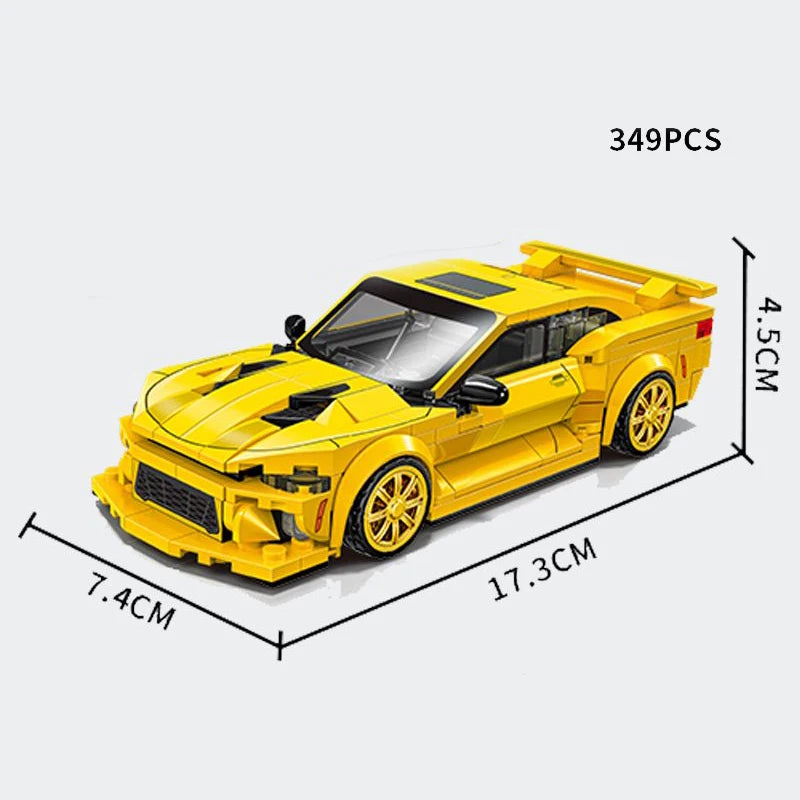 Technical Car Speed Racing Building Blocks Bricks Sets Sports Car MOC Garage City Vehicle Creative Toys For Kids