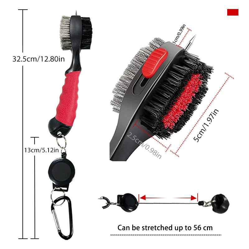 Golf Club Cleaner Golf Cleaning Brush With Carabiner Groove Sharpener Cleaner Multi Style Golf  Sports Accessories Drop Ship
