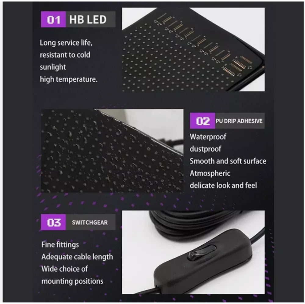 Car Devil Eyes Light Flexible LED Panel led Matrix Screen for Windshield Glowing Car eyes DIY programmable Car Truck Eyes Light