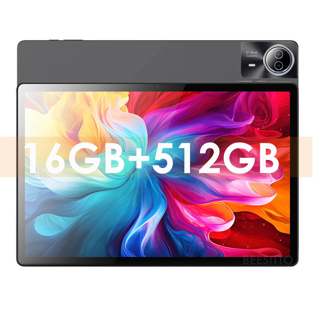 2025 Newest Android 14 Tablet 14.1 inch T616 Octa-Core Tablets with 16GB RAM+512GB ROM 12000mAh Large Battery BT5.0 5G WiFi GPS