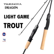 TSURINOYA DRAGON Light Game Fishing Rod 1.6m 1.8m UL Fast Action FUJI Guide Spinning Casting Carbon Rod For Trout Rochfish Bass