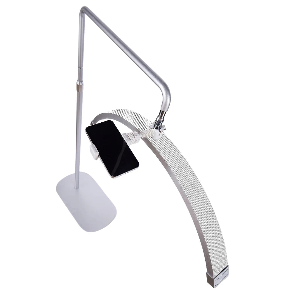 FOSOTO Photograph Led Lash Ring Light Half-Moon Light Floor Stand Eyelash Tattoo Beauty Salon Photography Live Streaming